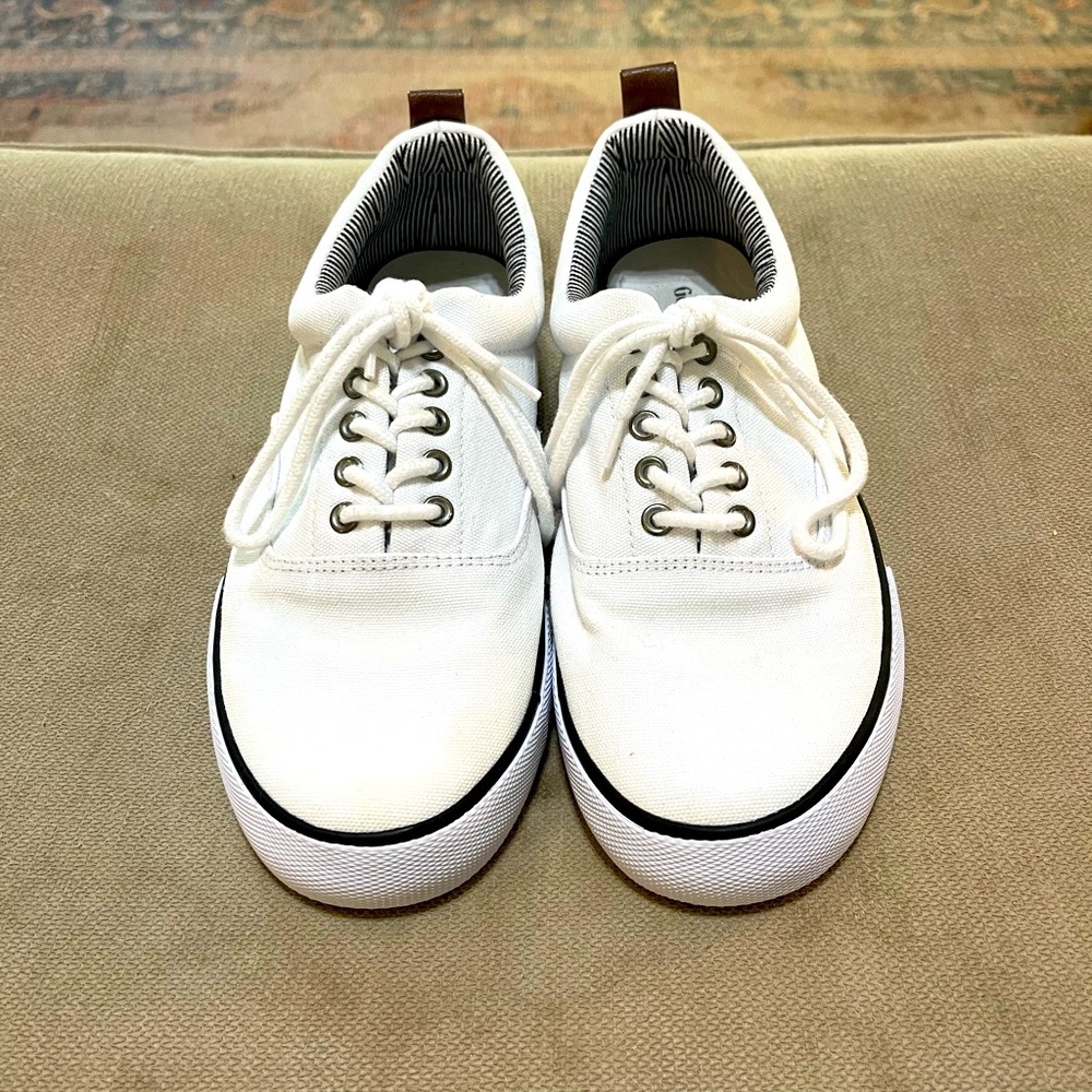 Goodfellow & Co. White Canvas Boat Shoes Men’s 7 Women’s 8.5